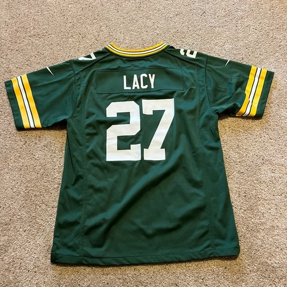 Green Bay Packers Nike Eddie Lacy Jersey Youth - Picture 5 of 5